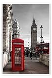Posterlounge Londoner Telefonzelle und Big Ben Poster von 