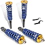 MOSTPLUS Coilovers Struts Compatible with MK2 MK3 1995-2002 Volkswagen Cabrio/ 90-95 Corrado/ 85-99 Golf Jetta(1999 Jetta MK3 body only) Suspensions Shock Struts (Set of 4)