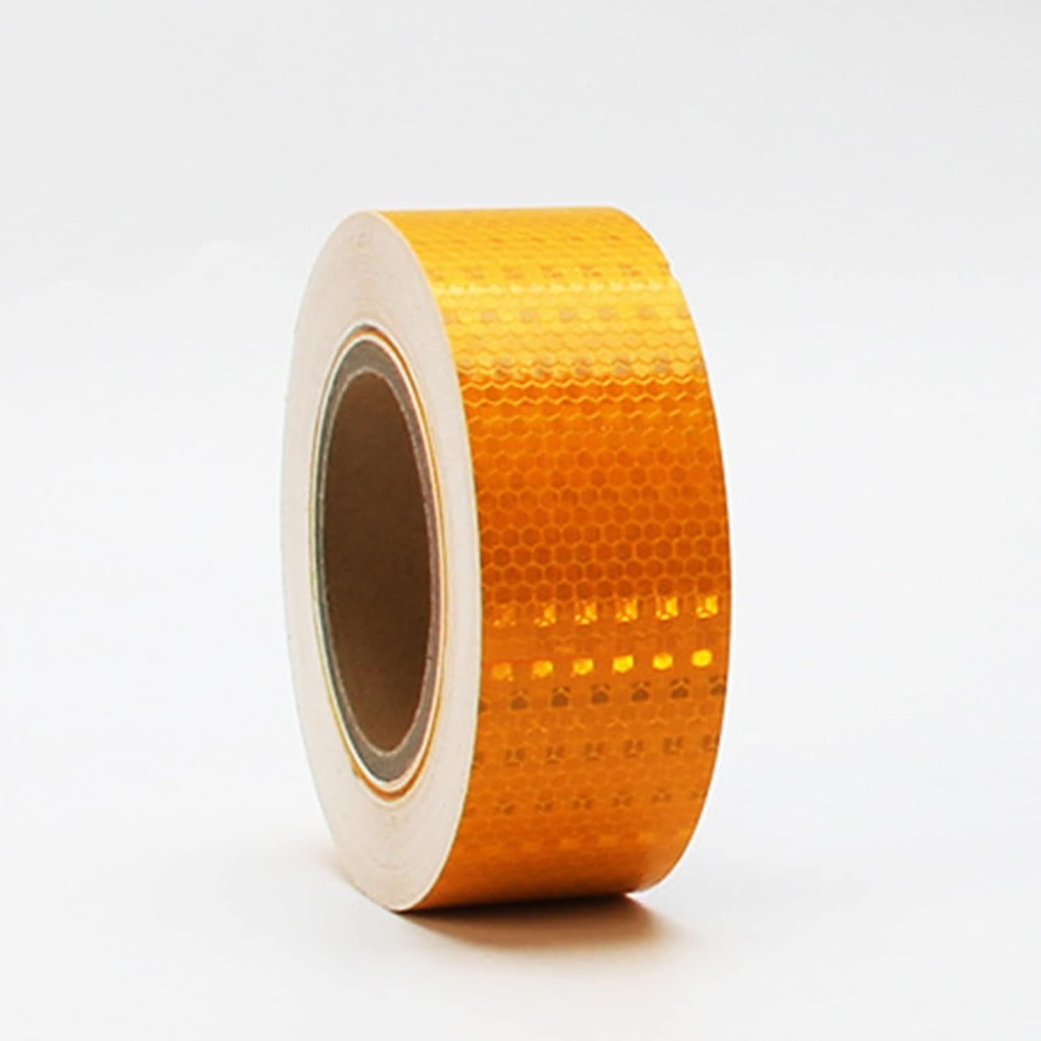 Caution Tape, Reflective Tape, 5Cm*25M Waterproof Reflector Warning Tape with Vehicle on Night for Road Transport Facilities Vehicles Ships Fairways Stage Channel Safety Reminder(Yellow)