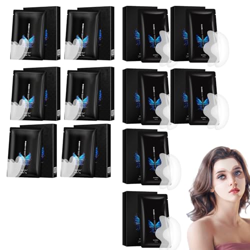 12PCS Parches Antiarrugas, Suaviza Líneas Finas y Arrugas, Parches Antiarrugas, Tratamiento de Arrugas en la Frente,Pegatinas para el pliegue nasal