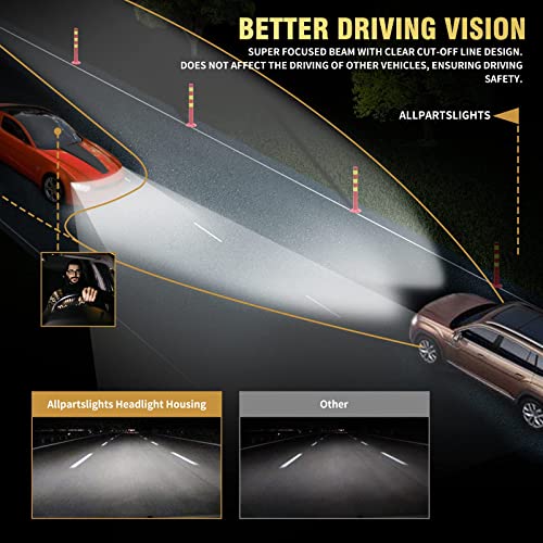 As Headlight Assembly For 2008 2009 2010 2011 2012 Honda Accord 4Dr Sedan Headlamps With Black Housing Amber Reflector Clear Lens Driver And Passenger Side #TOP4