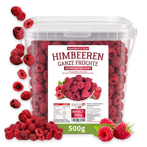 Gefriergetrocknete Himbeeren 500g – Ganze Früchte, OHNE Zusätze