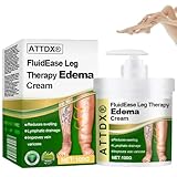 Fluidease Leg Therapy Edema Cream, Fluid Ease Leg Therapy Cream, Lymphatic Drainage Massage Cream, Swell Care Lymphatic Massage Cream, Edema Relief for Legs and Feet (1)