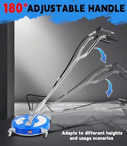 Image of M MINGLE 18 inch Pressure Washer Surface Cleaner, 4500 PSI Surface Cleaner Power Washing, Pressure Washer Accessories for Driveways, Concretes, Patios, Sidewalks