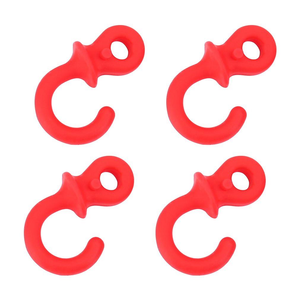 WbestexercisesArchery Mathews,4Pcs String Stabilizer,4Pcs Durable Rubber Compound Bow String Stabilizer Vibration Damper Shock Absorber(Red)