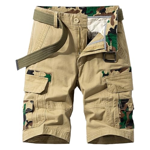 Short cargo multipoches homme coton sergé résistant style militaire pratique