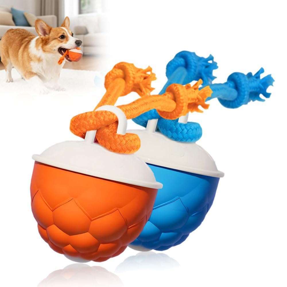 Interactive Dog Toys, 2026 Upgraded Motion Activated Automatic Rolling Ball Toys for Small/Medium/Large Dogs Balls for Boredom to Keep Them Busy with USB Rechargeable (Blue Orange)