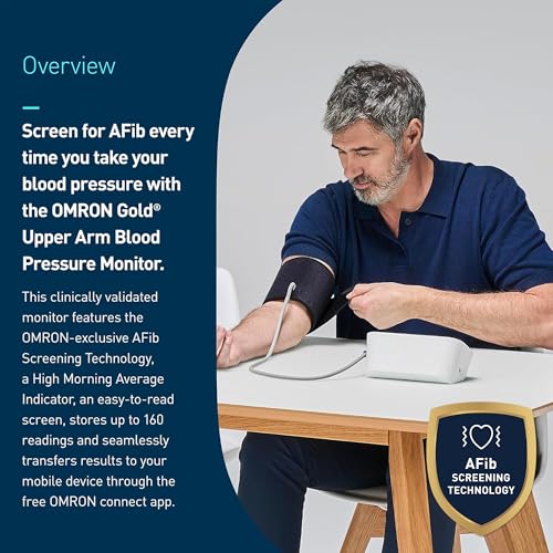 OMRON Gold Upper Arm Blood Pressure Monitor - Clinically Validated Blood Pressure Arm Cuff - Use OMRON Connect App for Unlimited Free Measurements - Image 3