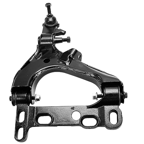 Image of Detroit Axle - 8pc Front Suspension End Kit for Chevrolet Trailblazer GMC Envoy 2 Lower Control Arms w /Ball Joints 2 Upper Control Arms 2 Upper Ball Joints 2 Outer Tie Rods Replacement