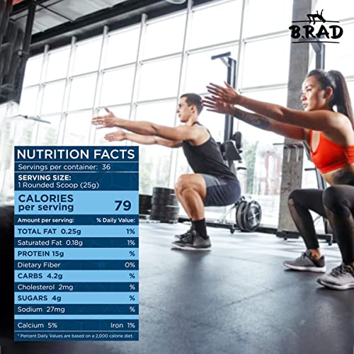 B.rad Grassfed Whey Protein Isolate Superfuel, 17G Whey, 3G Creatine Monohydrate | 100% Usa Sourced, Farm Fresh, Highest Bioavailability, Vanilla Whey Protein Powder #TOP4