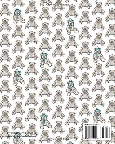Teddy Bears Notebook, Ruled Pages, 8x10 - Image 3