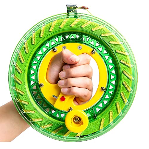 Enrouleur de ligne de cerf-volant de 22 cm avec roue en cristal anti-retour pour adultes