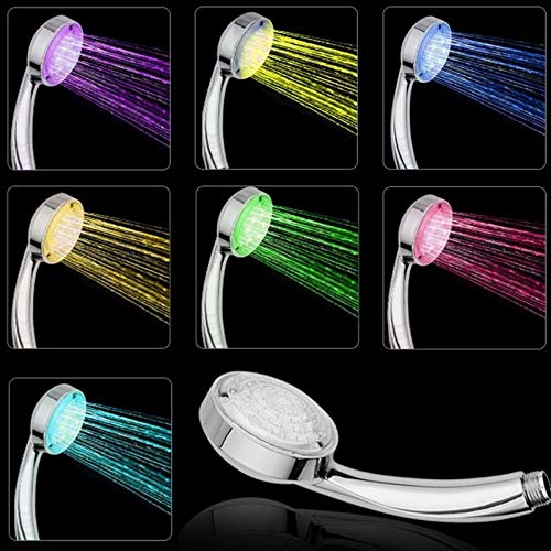 Cabezal de ducha LED de arcoíris AMUCK para transformar tu baño diario en bienestar 6