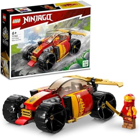 LEGO NINJAGO Kai’nin Ninja Yarış Arabası EVO 71780 – 6 Yaş ve Üzeri Kız ve Erkek Çocuklar için Yılbaşı Hediyesi Fikri, Oyuncak Araba ve Kai Minifigürü İçeren Yaratıcı Oyuncak Yapım Seti (94 Parça) - Görsel 1
