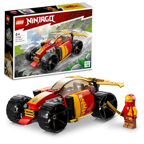 LEGO NINJAGO Kai’nin Ninja Yarış Arabası EVO 71780 – 6 Yaş ve Üzeri Kız ve Erkek Çocuklar için Yılbaşı Hediyesi Fikri, Oyuncak Araba ve Kai Minifigürü İçeren Yaratıcı Oyuncak Yapım Seti (94 Parça)