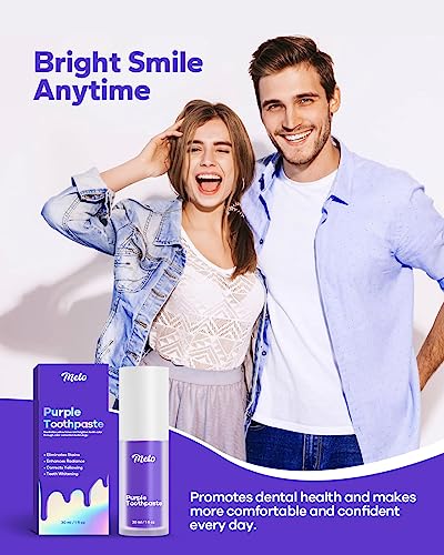 Meto Purple Toothpaste For Teeth Whitening (1 Fl Oz), Teeth Whitening Gel, Purple Toothpaste, Purple Teeth Whitening, Color Corrector Purple Toothpaste, Whitening Toothpaste For Tooth Stain Removal #TOP6