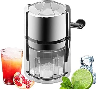 Aprilhp Ice Crusher for Home Use, Portable Snow Cone Machine Small, Manual Crushed