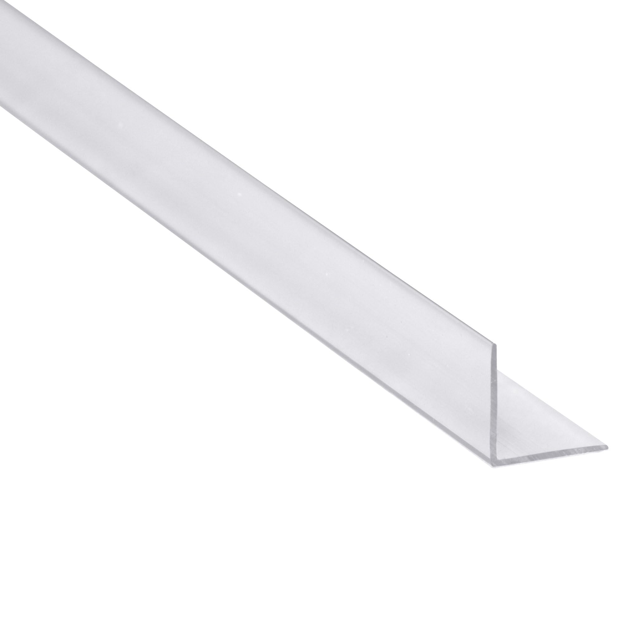 Clear PVC Angle Trim, 38mm x 38mm Wall Corner Protector, 1 Metre Length, 90 Degree
