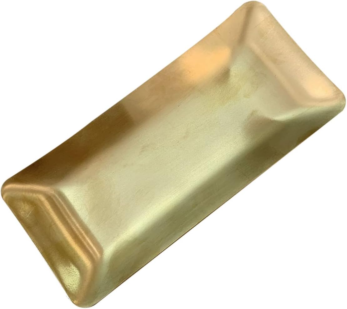 CANIGHT 10 Pcs 304 Hand Towel Tray Makeup Tray Silver Plate Wire Drawing Finish for Long Use