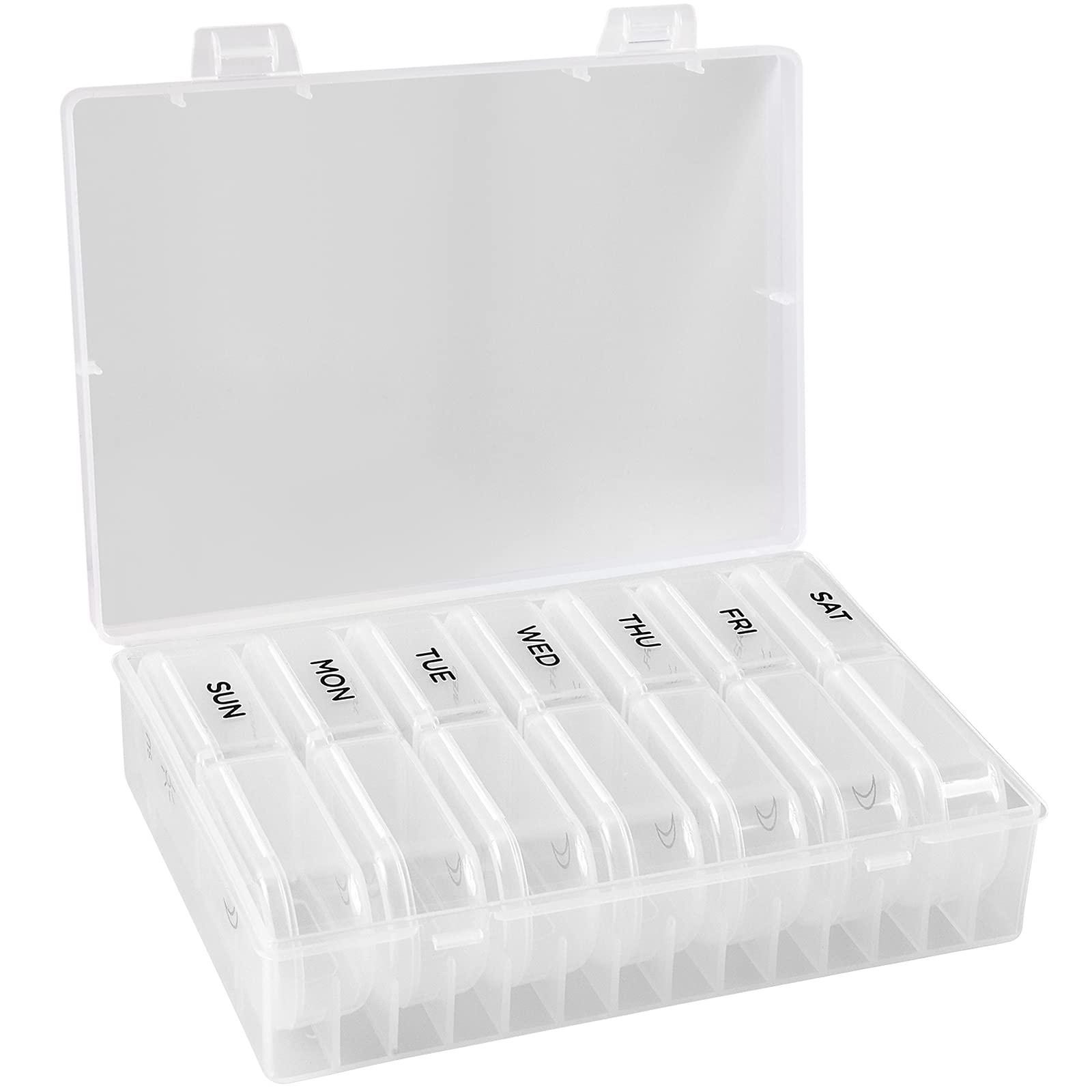 Case Compatible with NCB 200pcs 4mm/ 6mm Rose Quartz Loose Beads for Jewelry Making, Holder for Natural Semi Precious Beads Round Smooth Gemstones Spacer Charms (Box Only)