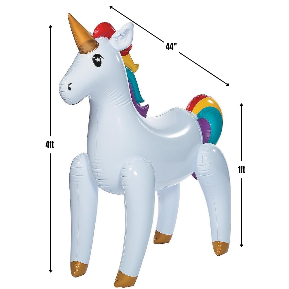 Large Inflatable Unicorn (Blows up to feet Tall) Fun Party Decorations and Novelty Gift