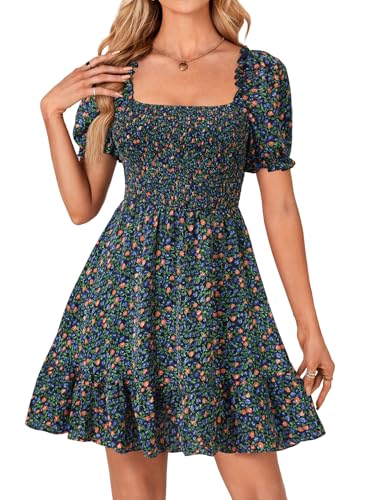 Image of Rooscier Women's Summer Boho Mini Dress
