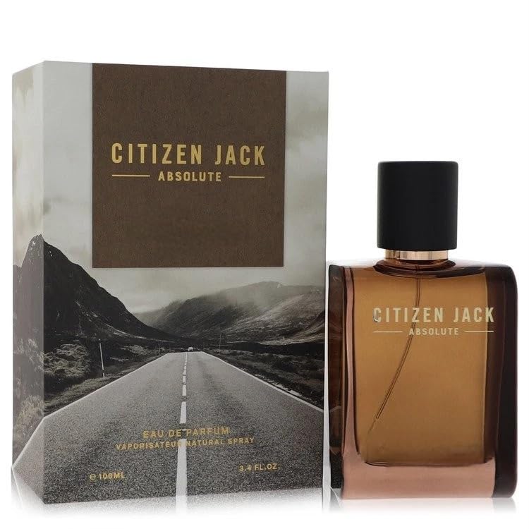 Citizen Jack Absolute Eau de Parfum for Men, Natural Spray Luxury Fragrance, 3.4 Fl Oz, Mountain Road Design