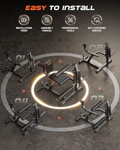 FEIERDUN 650lbs Capacity Leg Extension Machine for Lower Body Workouts - Adjustable Leg Curl Machine, Home Gym Weight Machine - Image 3
