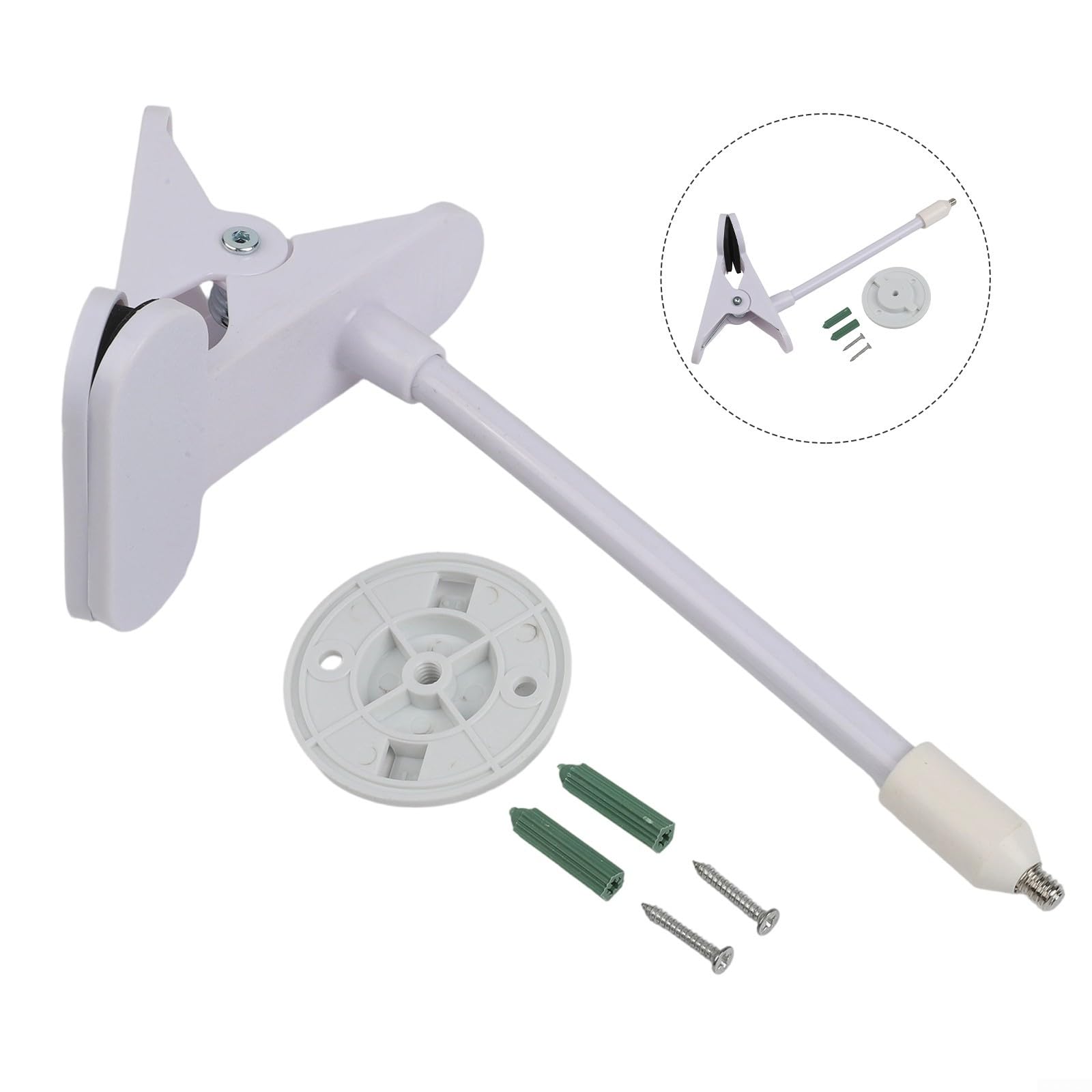Supports de serrage flexibles pour caméra de sécurité TP-Link pour Tapo C200/C210/C220/C201/C202/C211/C212/C222/C230, support en métal réglable de 18 cm, blanc (18 cm blanc)