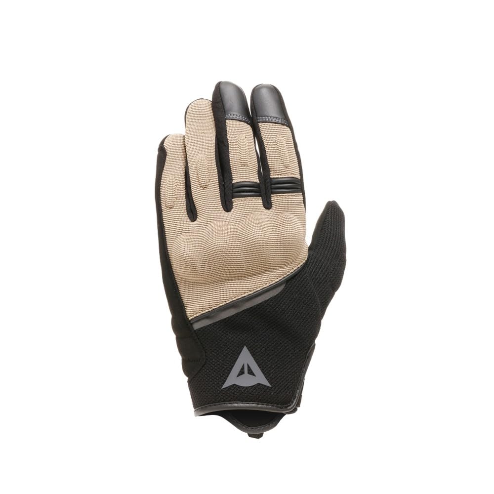DAINESE Metrax Air Gloves, Guanto Moto Urban Corto in Tessuto Aerato per Estate con Smart Touch e Calzata Facile, per Uomo, Black/Tidal Foam, S
