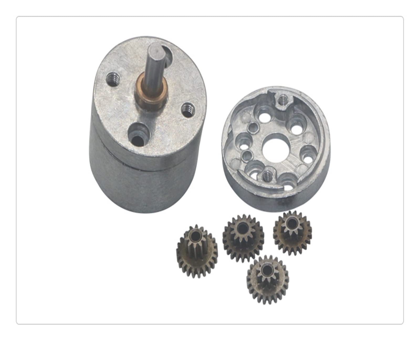 Reductor de engranajes planetarios Reductor de engranajes Reductor de 25 mm con caja de cambios, pieza de motor de reducción con mini reductor de motor de engranajes de longitud de eje de 12 mm y 25