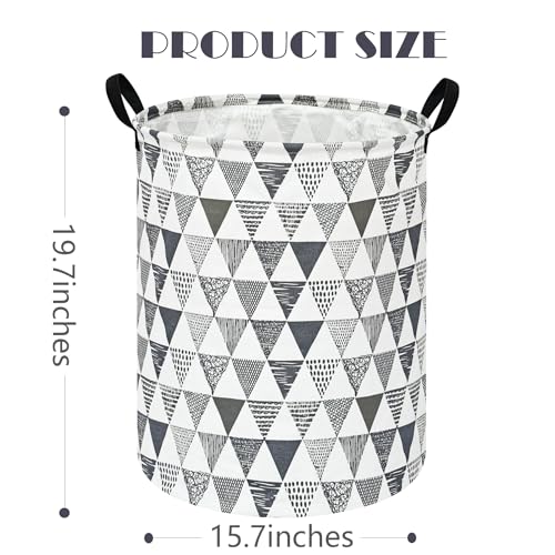 Image of Baby Waterproof Storage Basket Kids Hamper Nursery Bins Organizer Gift Toy Box Laundry Basket for Women Large Canvas Collapsible Chest for Home /Dorm /Office /Room Decor