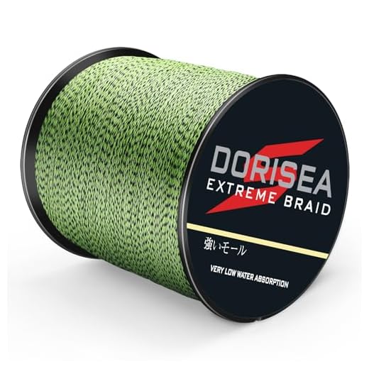 Dorisea Extreme Braid 100% Pe Multi-Color(Fluorescent Green&Black) Braided Fishing Line 109Yards-2187Yards 6-550Lb Test Fishing Wire Fishing String Superline (100m/109Yards 300lb/1.0mm(8Strands))