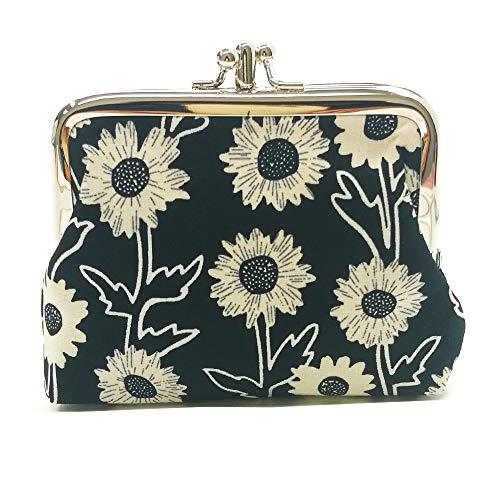 Cute Floral Buckle Coin Purses Vintage Pouch Kiss-lock Change Purse Wallets…