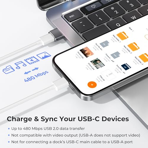 Image of Basesailor USB C Female to USB Male Adapter, Compatible with Laptops, Power Banks, Chargers, and More Devices with Standard USB A Ports (Gray, 2-Packs)