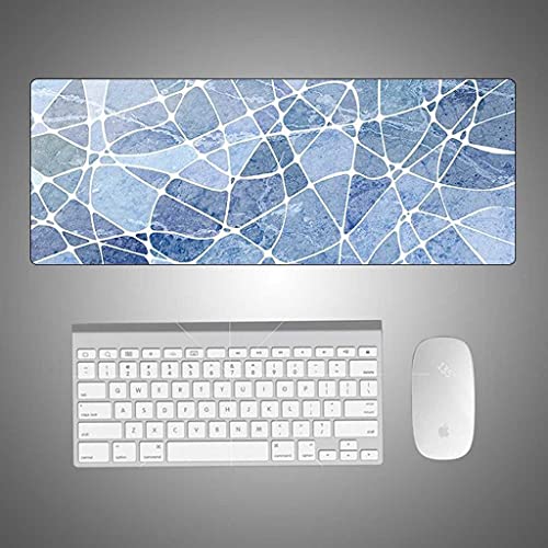 Tapis de souris gamer pour ordinateur portable et bureau de jeu bleu