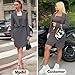 EXLURA Women's Professional Business Lightweight Blazer Dress Suit Sets 2 Piece Work Office Fashion Outfits Grey