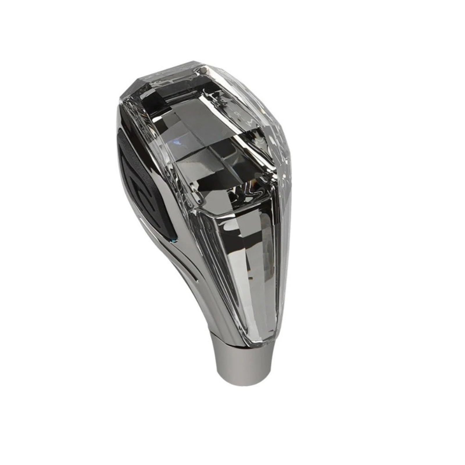 DWTNMEX Gear Shift Knob for Toyota for Mazda for Mitsubishi Crystal Multicolor LED Light Car Gear Shift Knob Modified Lever Handball(Gray-5S-R135-24)