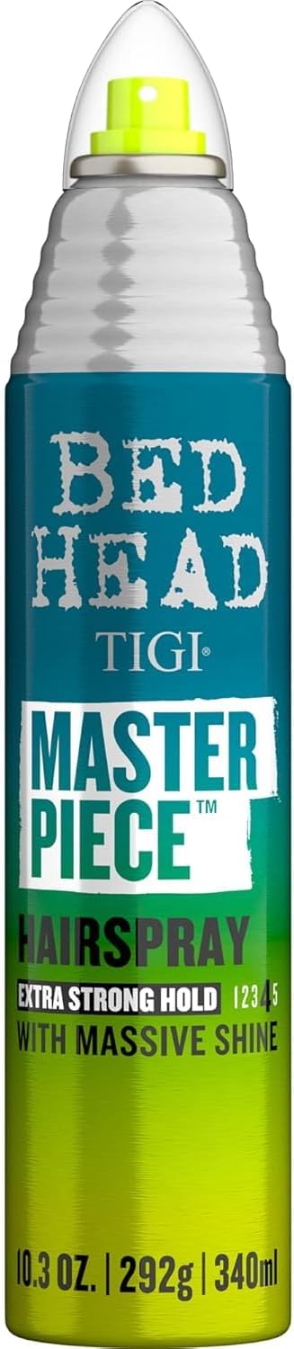 Bed Head by TIGI - Frizz Control Hairspray - Extra Hold Masterpiece Hair Care Spray for Incredibly Shiny and Glossy Hair - 340ml