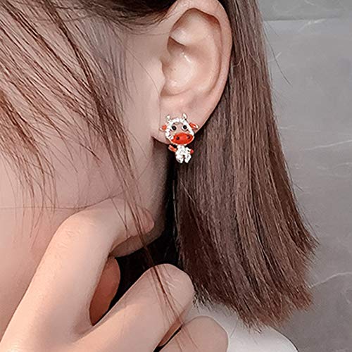 Brincos pendentes de orelha fashion JENPECH | 1 par de brincos de liga de animal fofo para meninas -