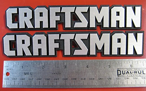 Set of 2 Sears Craftsman Tool Box Badge Large Size for Chest or Cabinet Emblem Decal Sticker Logo