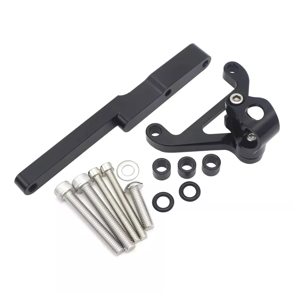 Moto Ammortizzatore Sterzo Staffa Stabilizzatore Lineare Montaggio Kit Supporto Per HONDA CB1000R 2008-2016 (nero)