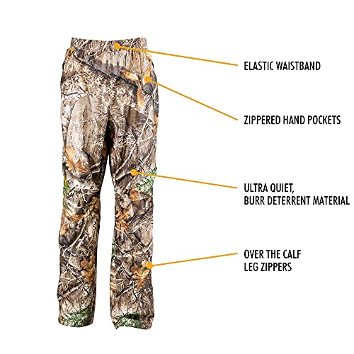 HOT SHOT Men’s Camo Rain Pant, Waterproof Ultra-Quiet Pull-On Camouflage Pants for Hunting, Fishing, Hiking, Camping2