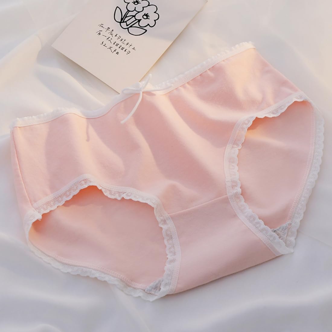 Sweet Cute Strawberry Brief Kawaii Schoolgirl Teen Girls Panties Anime Women Sweet Lolita Underwear - Image 5