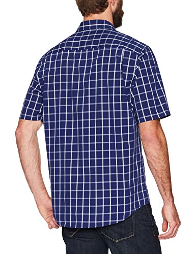 Image of Amazon Essentials Men's Regular-Fit Short-Sleeve Poplin Shirt, Collared, Washed