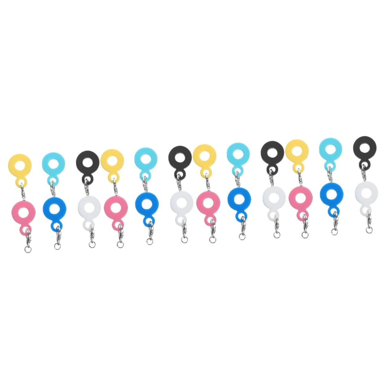 MAGICLULU 4 Set Di Ciondoli in Silicone A Forma Di Cannuccia A Forma Di Cartone Animato Cannucce Riutilizzabili Decorazioni in Silicone Per Cannucce E Cannucce 6 Pezzi*4
