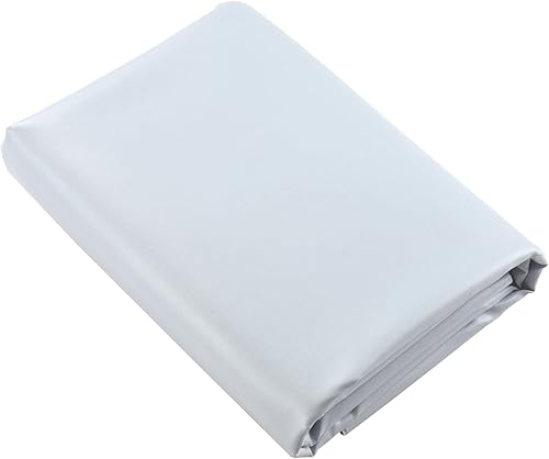 Miniatura 4 de Picheng Hojas de vinilo de piel sintética tela de piel sintética lisa gris claro, impermeable, 54 x 36 pulgadas, tapicería de vinilo suave sintético