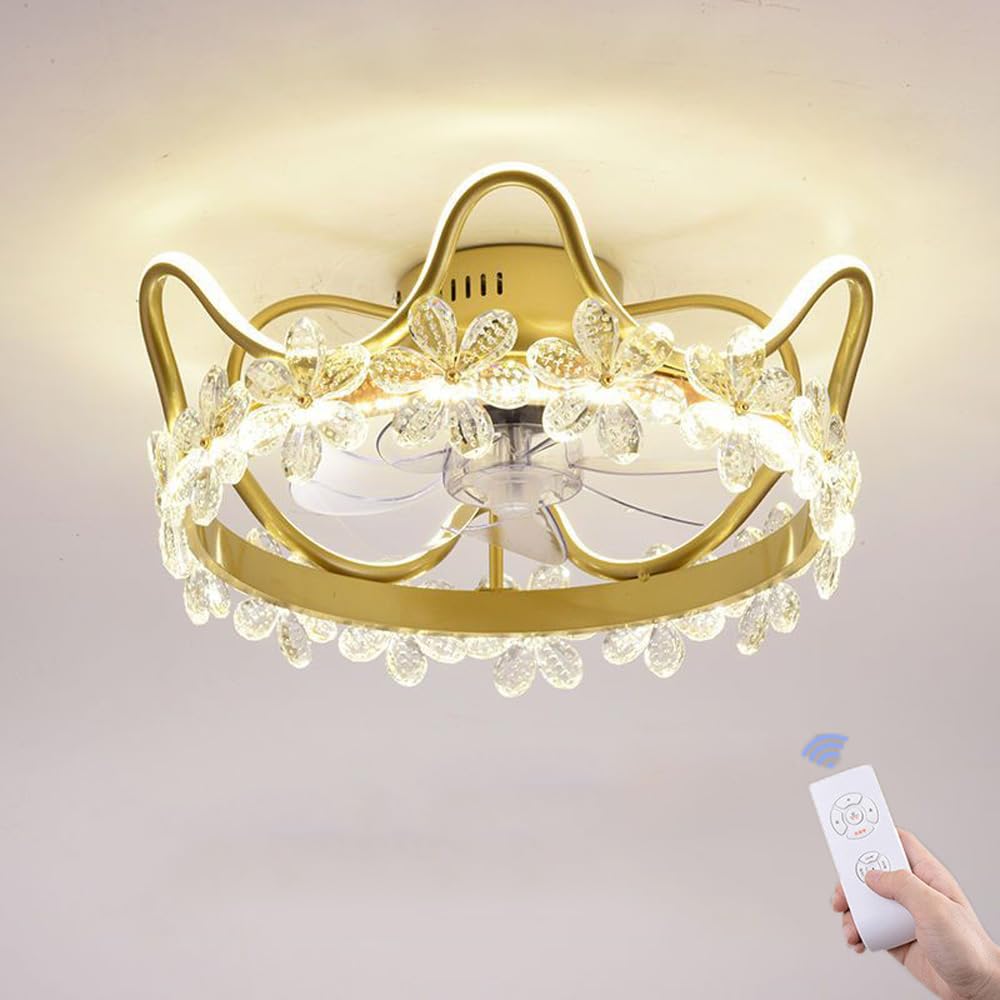 HXYSXHJUO pendant light bedroom Low Profile Ceiling Fan with Light Girls Room Remote Dimmable LED for Bedroom Nursery