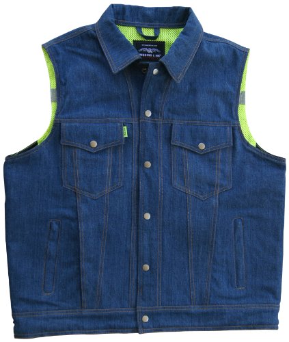 Image of Missing Link Lawless Reversible Denim Safety Vest