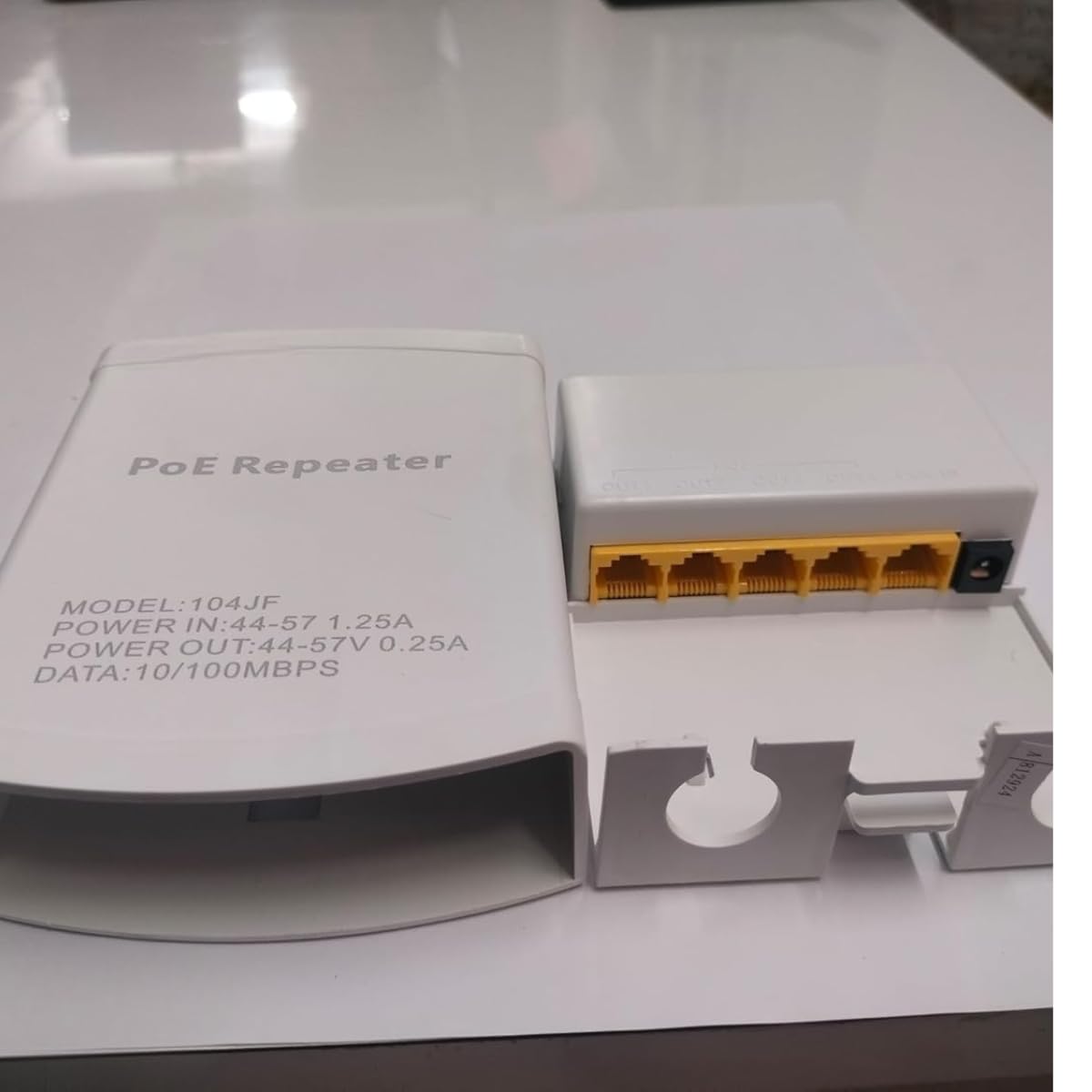 JK VISION PoE Waterproof Extender, 1-in and 4-Out, 10/100 PoE Repeater Device, White DLXPOEWPF1I4O-image-42
